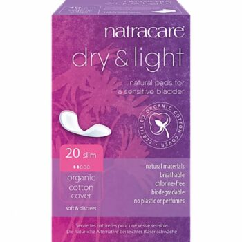 Absorbante light pentru incontinență urinară naturale bumbac organic 20 buc Natracare