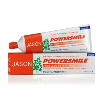 Pasta de dinti fara fluor, pentru albirea dintilor Power Smile 170g Jason