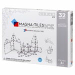 Magna-Tiles Set 32 piese magnetice de constructie transparente ICE