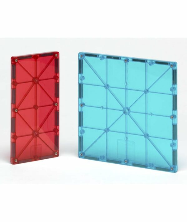 Magna-Tiles Set de extindere - 8 dreptunghiuri magnetice de constructie transparente colorate 2