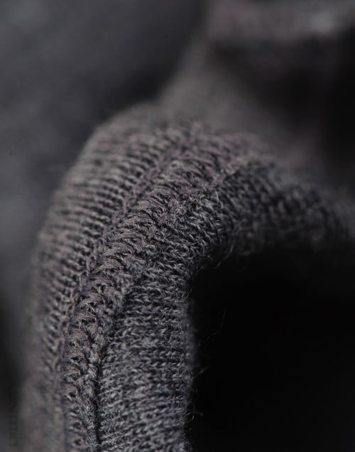 Body cu maneca lunga gri inchis din lana merinos organica pentru bebelusi Dilling 2