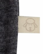 Body cu maneca lunga gri inchis din lana merinos organica pentru bebelusi Dilling 4