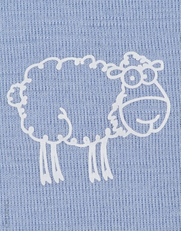Maiou albastru din lana merinos organica pentru copii Dilling 2