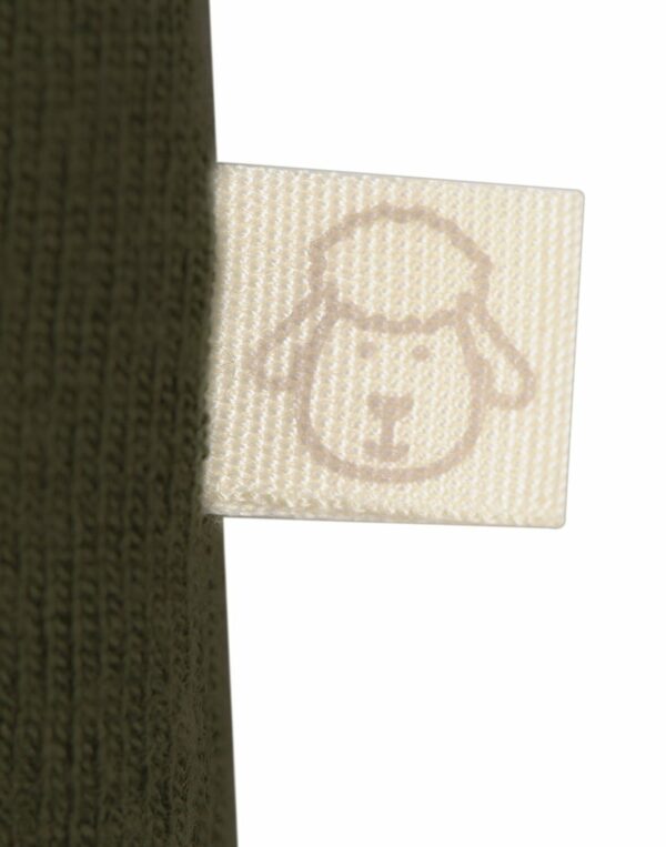 Maiou verde inchis din lana merinos organica pentru copii Dilling 4