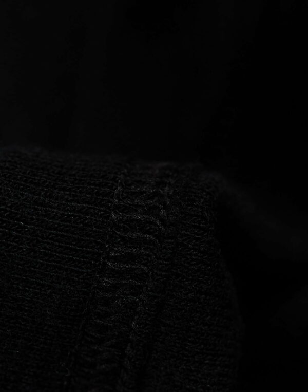 Tricou cu maneca scurta negru din lana merinos organica pentru copii Dilling 2