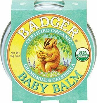 Mini balsam pentru bebeluşi cu gălbenele şi muşeţel 21g Baby Balm Badger 1