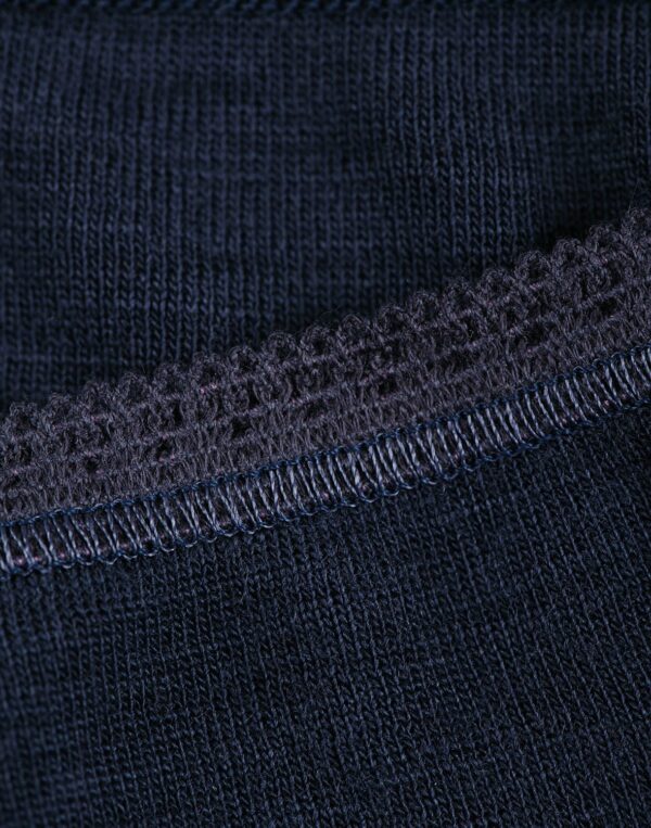 Chiloti midi mov inchis din lana merinos organica pentru femei Dilling 4