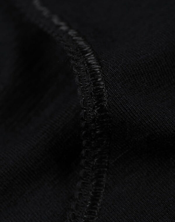 Tricou cu mânecă scurtă black din lână merinos organică pentru femei Dilling 4