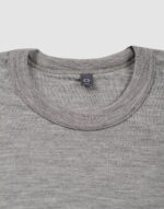 Tricou cu mânecă scurtă grey melange din lână merinos organică pentru bărbaţi Dilling 3