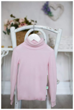 Helanc baby pink din lana merinos organica pentru copii Green Rose
