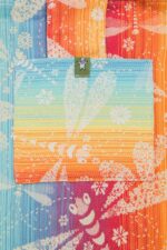 Lenny Lamb geantă textilă de umăr din material de wrap ţesut Dragonfly Rainbow
