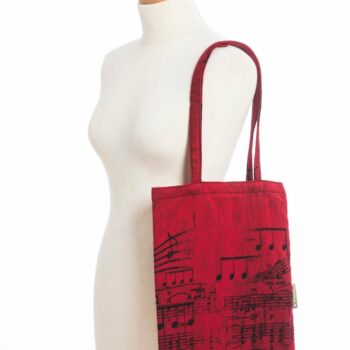 Lenny Lamb sacoşă textilă pentru cumpărături din material de wrap ţesut Symphony Flamenco