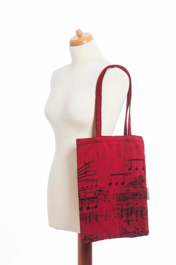 Lenny Lamb sacoşă textilă pentru cumpărături din material de wrap ţesut Symphony Flamenco