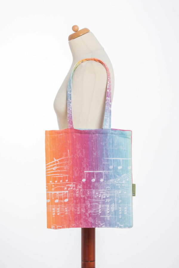 Lenny Lamb sacoşă textilă pentru cumpărături din material de wrap ţesut Symphony Rainbow Light 1
