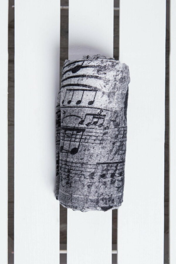 Lenny Lamb păturică muselină din vâscoză de bambus Symphony Black & White (70 x 70 cm ) (grade B) 1