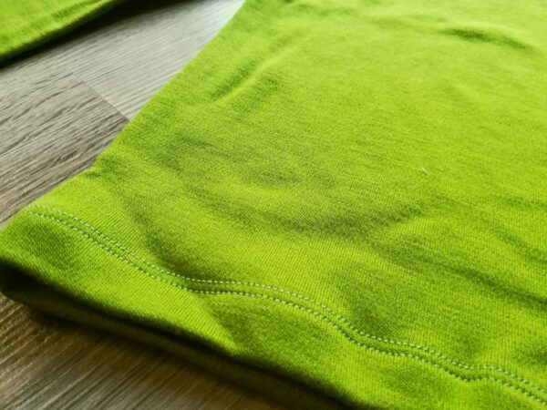 Bluza cu maneca lunga green moss din lana merinos organica pentru copii Green Rose