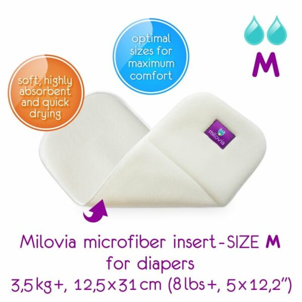 Insert din microfibră pentru scutece textile Milovia