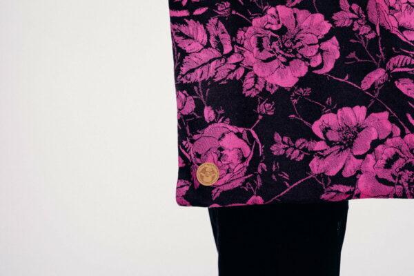 Lenny Lamb sacoşă textilă pentru cumpărături din material de wrap ţesut Retro 'N' Roses 1