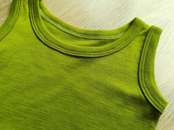 Maiou green moss din lana merinos pentru copii Green Rose