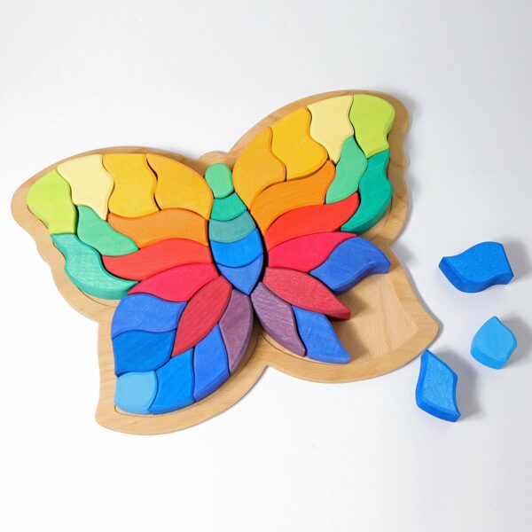 Fluturele Curcubeu - puzzle senzorial si creativ Grimm's 2