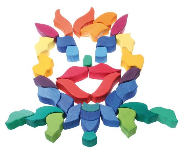 Fluturele Curcubeu - puzzle senzorial si creativ Grimm's 5