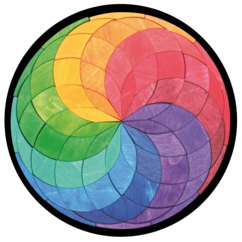 Mandala culorilor - puzzle magnetic Grimm's
