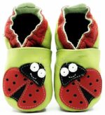 Pantofi cu talpa moale Fiorino EkoTuptusie Faster - Cheerful Ladybug