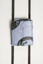 Lenny Lamb păturica muselina din vascoza de bambus Dragon Black & Grey (70 x 70 cm) (grade B)