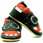 Pantofi din piele cu talpa moale Fiorino EkoTuptusie V2 - Clumsy Monster