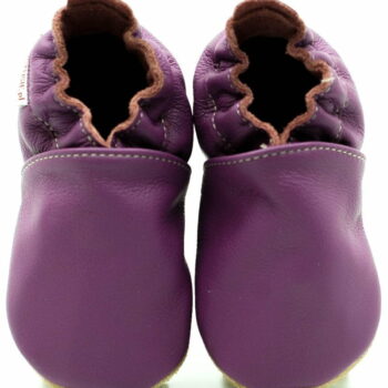 Pantofi din piele cu talpa moale Fiorino EkoTuptusie V2 - Cosy Violet