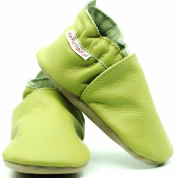 Pantofi din piele cu talpa moale Fiorino EkoTuptusie V2 - Natural Green