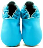 Pantofi din piele cu talpa moale Fiorino EkoTuptusie V2 - Sea Blue