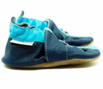Pantofi sandale din piele cu talpa moale Fiorino EkoTuptusie V2 Faster - Blue Stars