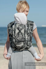 Lenny Lamb geanta mare de umar laptop cu material de wrap tesut Time Without Skull