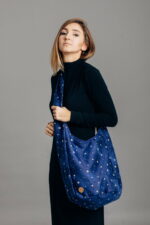 Lenny Lamb geanta hobo tip postas din material de wrap tesut Twinkling Stars