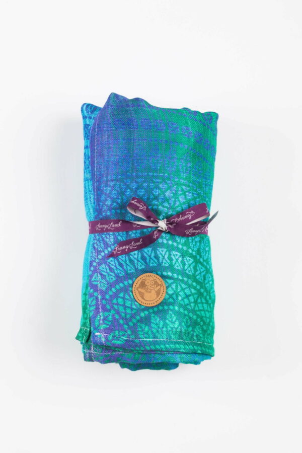 Lenny Lamb - păturică muselină maxi din vâscoză de bambus Peacock's Tail Fantasy (135 x 200 cm)