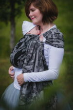 Lenny Lamb sling cu inele cu umar gathered Time Without Skull