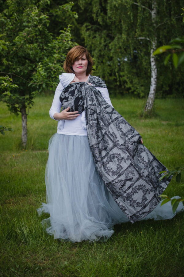 Lenny Lamb sling cu inele cu umar gathered Time Without Skull