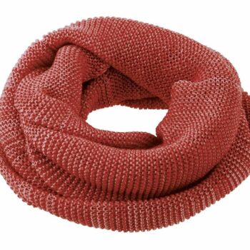 Buff fular circular Disana din lana merinos pentru copii Bordeaux Rose