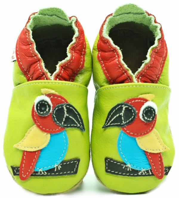 Pantofi sandale din piele cu talpă moale Fiorino EkoTuptusie V2 Faster - Parrot