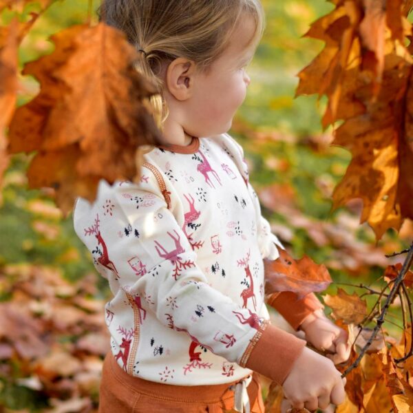 Body cu mânecă lungă din lână merinos adobe CeLaVi 3