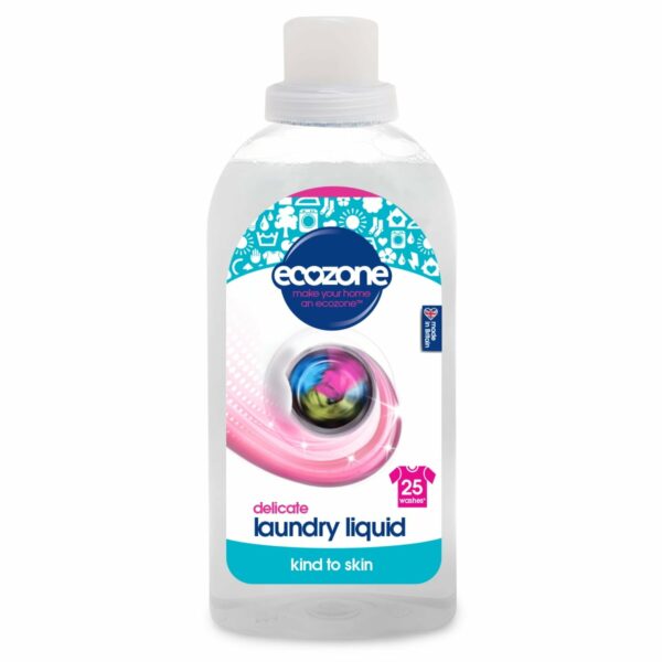 Detergent fără miros pentru hainele bebelușilor și rufe delicate 25 spălări 750 ml Ecozone