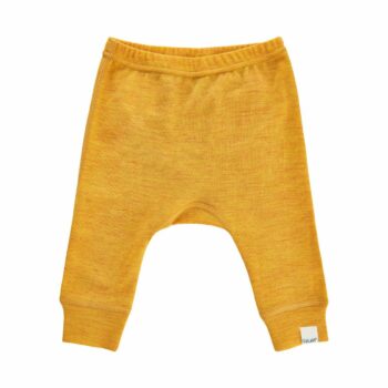Pantaloni salvari din lana merinos mineral yellow CeLaVi