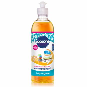 Soluție concentrată pentru spălat vase cu floare de portocal și nucă de cocos 500 ml Ecozone