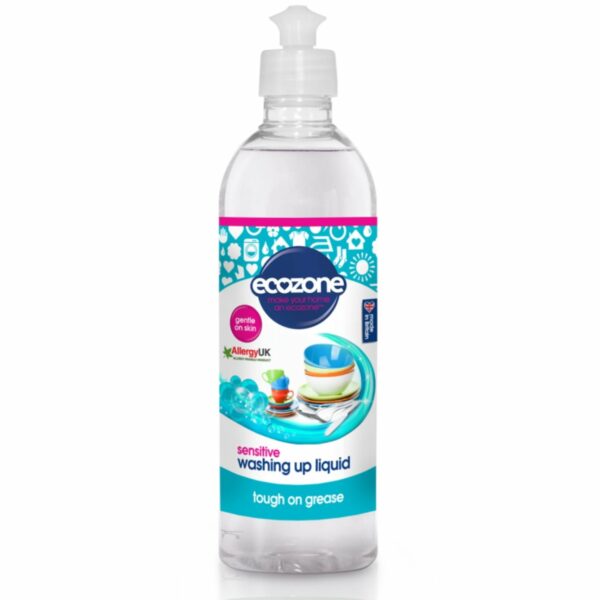 Soluție fără miros pentru spălat vase și biberoane Sensitive 500 ml Ecozone