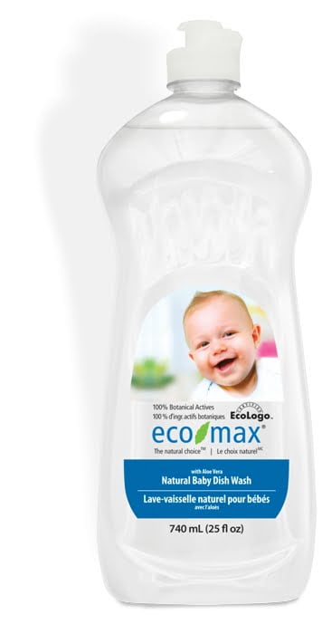 Soluție spălat vase și biberoane cu aloe vera pentru bebeluși 740 ml Ecomax