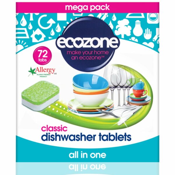 Tablete pentru mașina de spălat vase Clasic 72 buc Ecozone