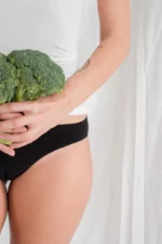 Chiloți tanga negri din bambus pentru femei Bambu 4