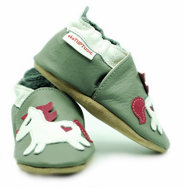 Pantofi din piele cu talpa moale Fiorino EkoTuptusie V2 - Unicorn's Love 2