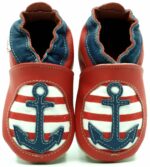 Pantofi din piele cu talpă moale Fiorino EkoTuptusie V2 Faster - Red Anchor